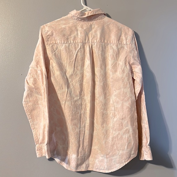 Westbound Size Medium Pink Button up Long Sleeve Top - Picture 2 of 4